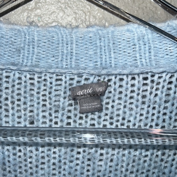 Aerie Balloon Sleeve Knitted Sweater Top - Picture 3 of 6